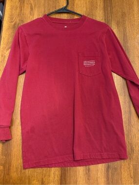 Southern Marsh Red Long Sleeve Pocket Tee